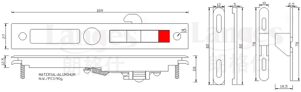 lock size